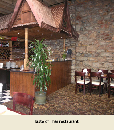 Restaurant space where tenants of leased space in the Alpha Building, Grass Valley, CA often eat lunch.